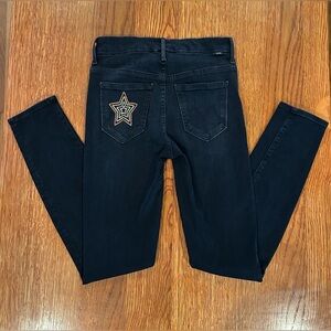 Mother High Waisted Looker Jeans – Blackbird Wash, Size 24, Like New